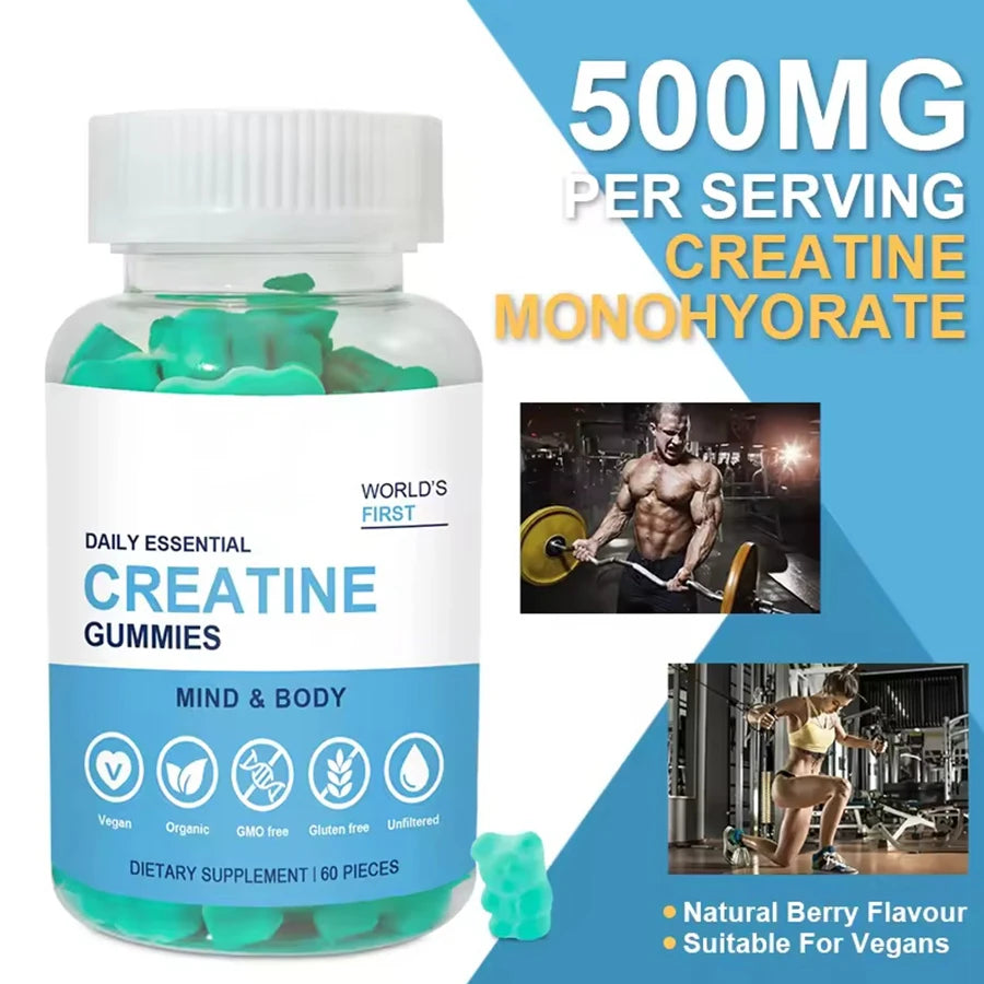 Creatine Gummies Wholesale Bulk Oem Sports Nutrition Pre Workout Supplement Creatine Monohydrate Gummies