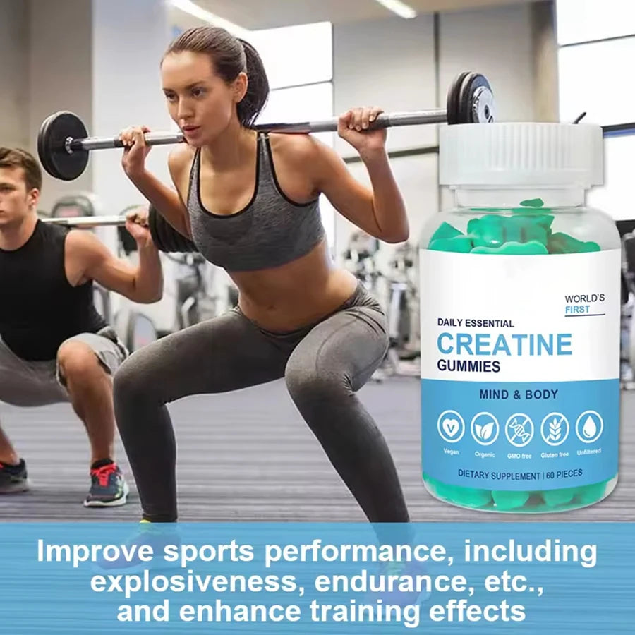 Creatine Gummies Wholesale Bulk Oem Sports Nutrition Pre Workout Supplement Creatine Monohydrate Gummies