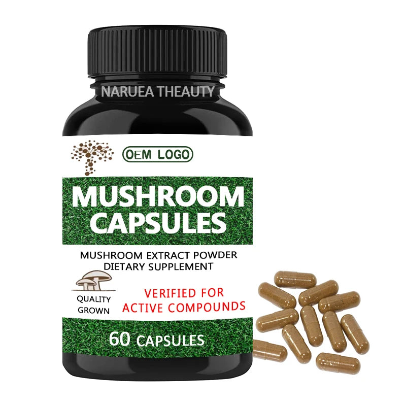 OEM Memory Focus Lions Mane Mushroom Extract Lions Mane Mushroom Supplement Lions Mane Mushroom Capsule