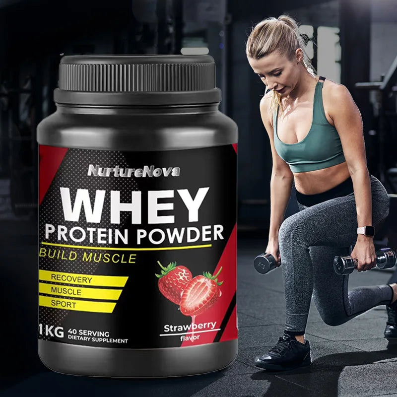 Wholesale of Proprietary Brand Strawberry Flavored Whey Protein Powder as a Supplement for Muscle Building and  Immune for Adult