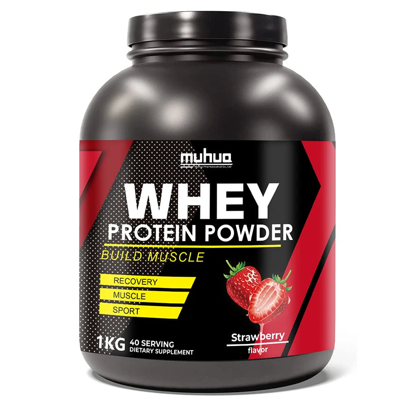 Wholesale of Proprietary Brand Strawberry Flavored Whey Protein Powder as a Supplement for Muscle Building and  Immune for Adult